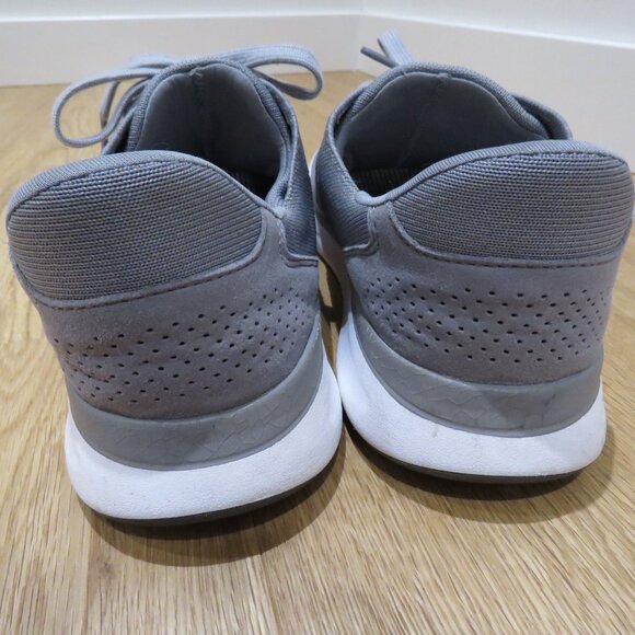 KIZIK Lima Hands Free Lace Up Shoes Sneakers in Gray Knit Comfy Travel Casual - Picture 5 of 14